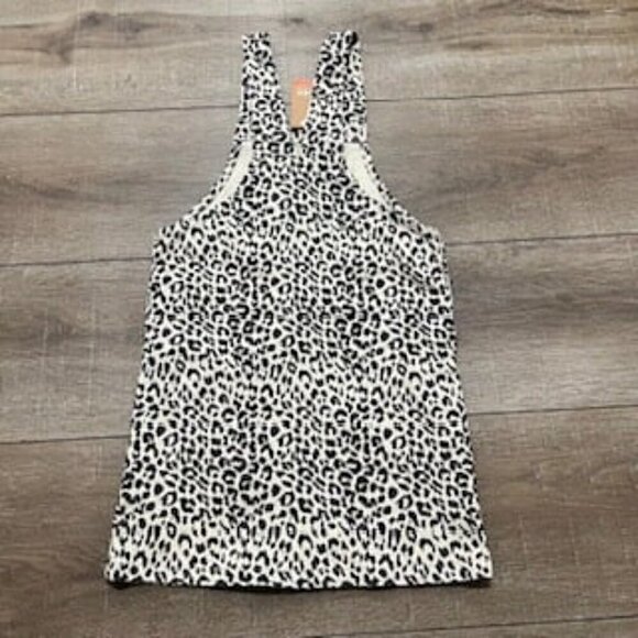 NEW‎ Leopard Animal Print Overall Dress Beige And Brown Girl’s Sz 9-10 NWT - Picture 10 of 14